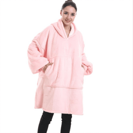 Unisex Sherpa LIned Blanket Hoodie - Outlet Online UK