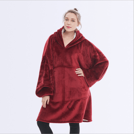Unisex Sherpa LIned Blanket Hoodie - Outlet Online UK