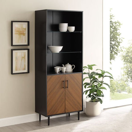 Bookmatch Bookshelf with Doors - Outlet Online UK