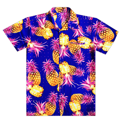 Men's Hawaiian Button Down Shirt Pineapple - Outlet Online UK