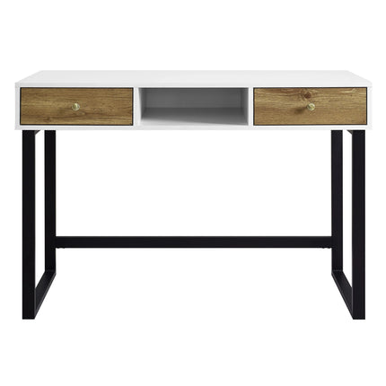 Mixed Material Desk with Storage - Outlet Online UK