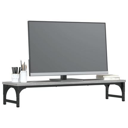 vidaXL Monitor Stand Grey Sonoma 85x23x15.5 cm Engineered Wood