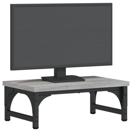 vidaXL Monitor Stand Grey Sonoma 37x23x14 cm Engineered Wood