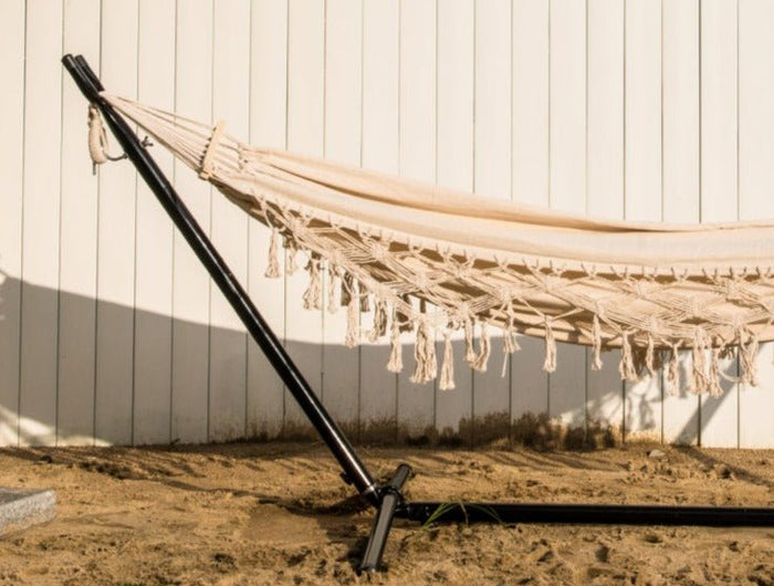 Experience Ultimate Relaxation this Summer with Our Urban Home Garden Hammock & Stand!