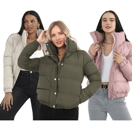 Ladies Brave Soul Slaypeach Puffer Jacket - Outlet Online UK