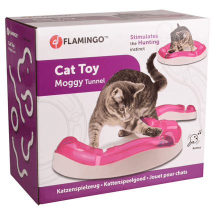 FLAMINGO Cat Toy Tunnel Moggy 39x39x7.7 cm - Outlet Online UK