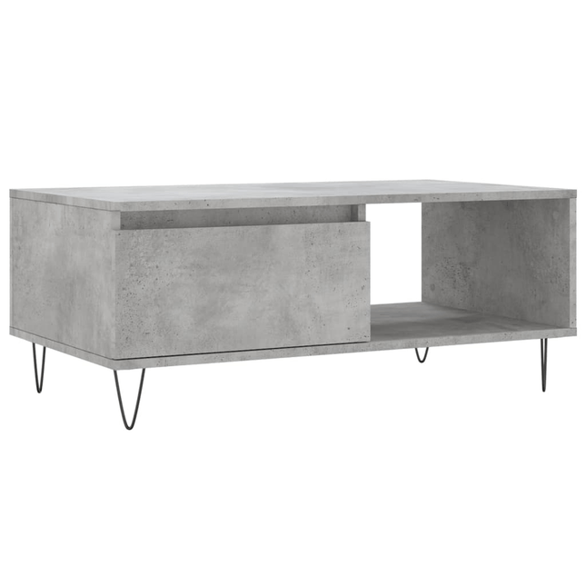 Coffee Table Concrete Grey Engineered Wood - Outlet Online UK
