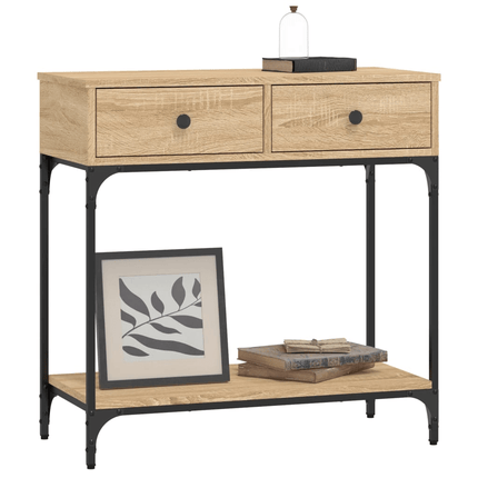 Console Table Sonoma Oak Engineered Wood - Outlet Online UK