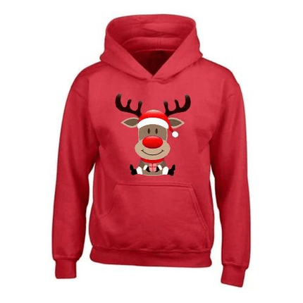 Kids XMS2 "Sitting Reindeer" CustomPX Hoodie - Outlet Online UK