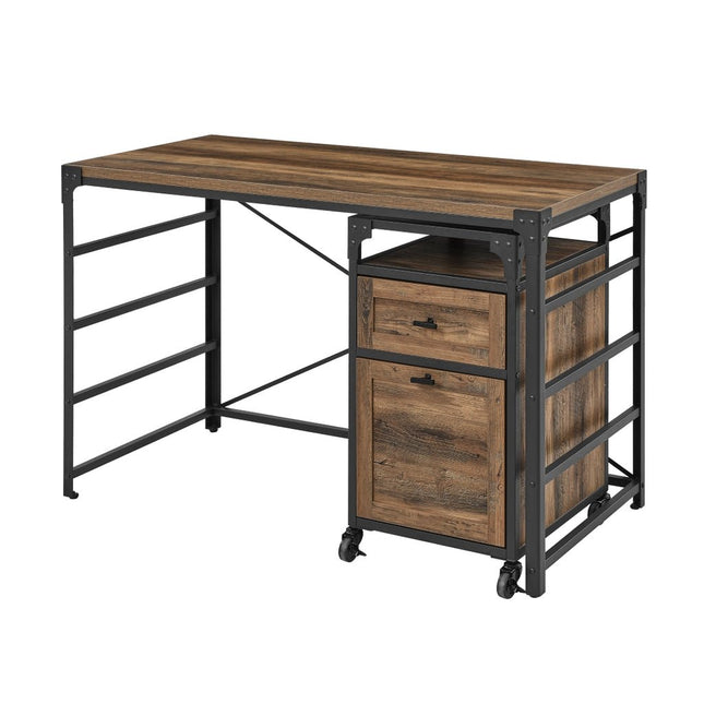 Angle Iron Desk with Filing Cabinet - Outlet Online UK