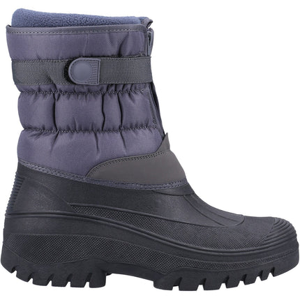 Cotswold Grey Chase Touch Fastening and Zip up Winter Boot