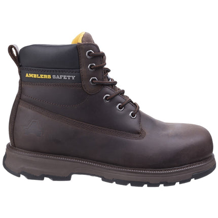 Amblers Safety Brown AS170 Lightweight Full Grain Leather Safety Boot