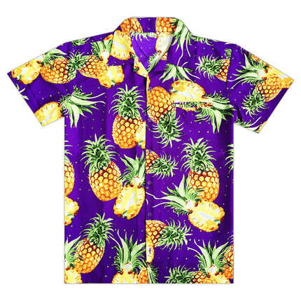 Men's Hawaiian Button Down Shirt Pineapple - Outlet Online UK