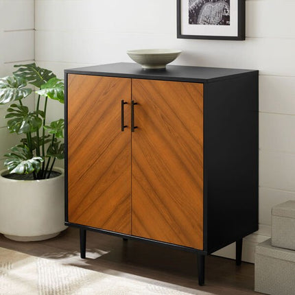 Modern Bookmatch Accent Cabinet - Outlet Online UK
