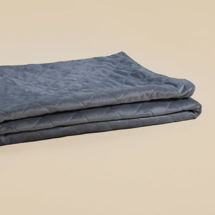 The Little Blanket Shop Children's Plush Reverse Blanket Cover - Grey Cloud - Outlet Online UK
